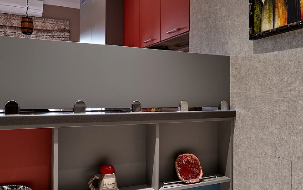 Кухня с барной стойкой