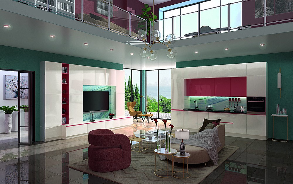 Кухня Фаворит 3 высокий глянец