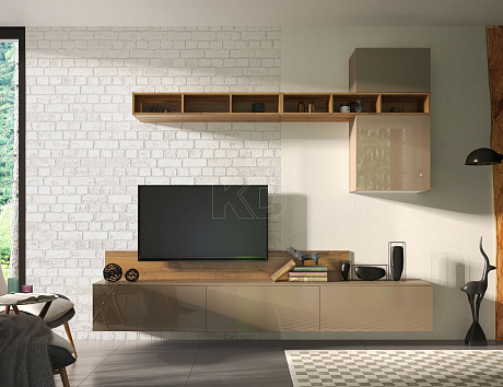 Бежевая гостиная мебель