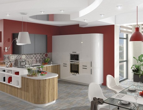 Коричневая кухня в Воронеже