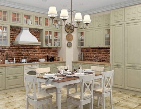 Светлая кухня в Екатеринбурге