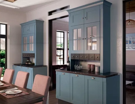 Синяя кухня в Санкт-Петербурге