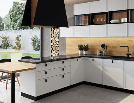 Кухни с островом и полуостровом