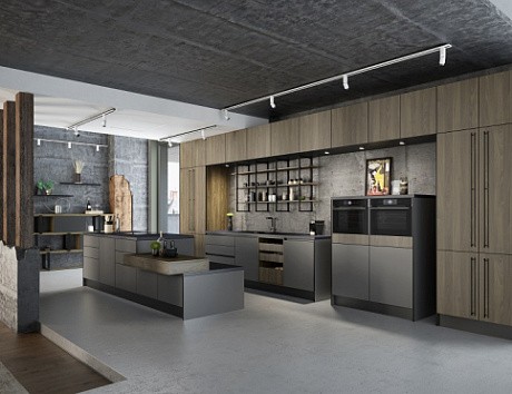 Коричневая кухня в Клину