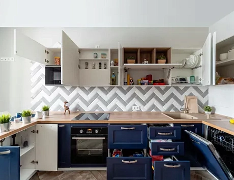 Синяя кухня в Тольятти