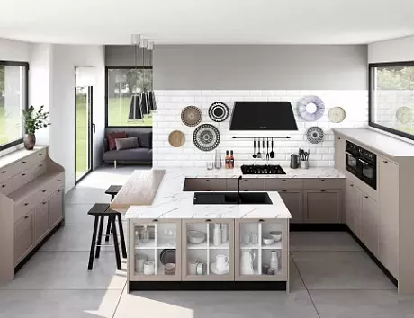 Бежевая кухня в Нальчике