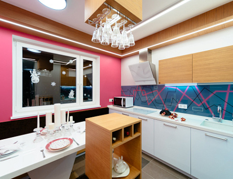 Коричневая кухня в Клину