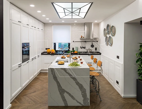 Фасады из массива ясеня для кухни