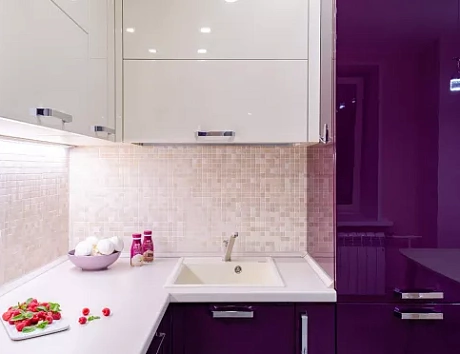 Фиолетовая кухня в Ярославле