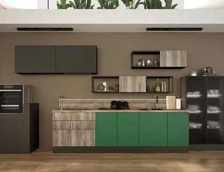 Коричневая кухня в Клину