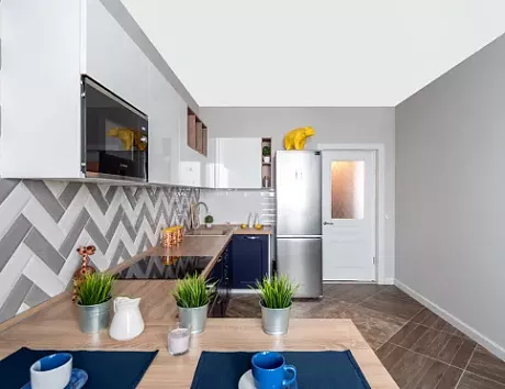 Синяя кухня в Твери