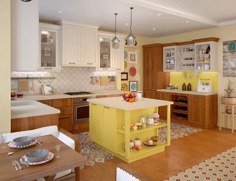 Желтая кухня в Южно-Сахалинске