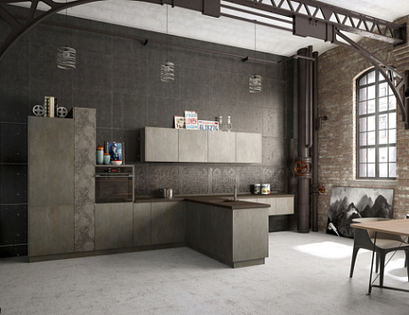 Коричневая кухня в Анапе