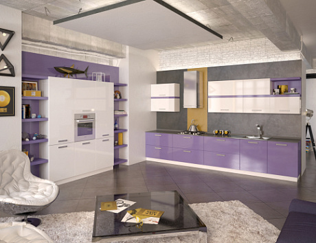 Фиолетовая кухня во Владивостоке