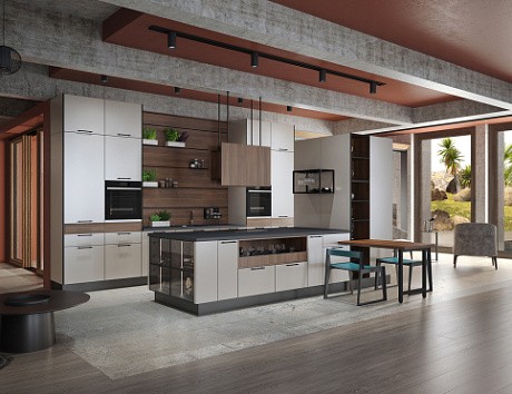 Светлая кухня в Воронеже