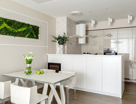 Светлая кухня в Воронеже