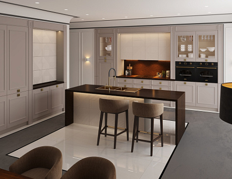 Светлая кухня в Воронеже