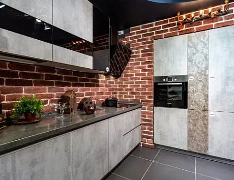 Серая кухня в Нижнем Новгороде