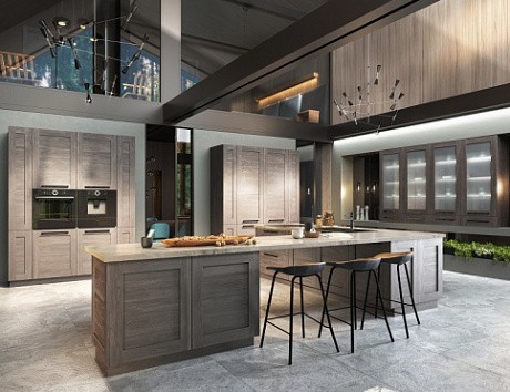 Коричневая кухня в Воронеже