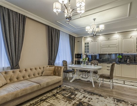 Светлая кухня в Воронеже