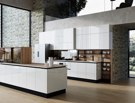 Светлая кухня в Воронеже