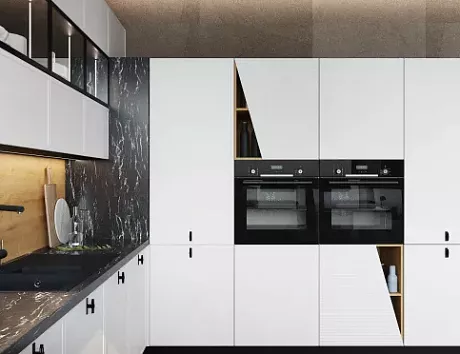 Светлая кухня в Екатеринбурге