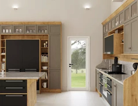 Серая кухня в Егорьевске