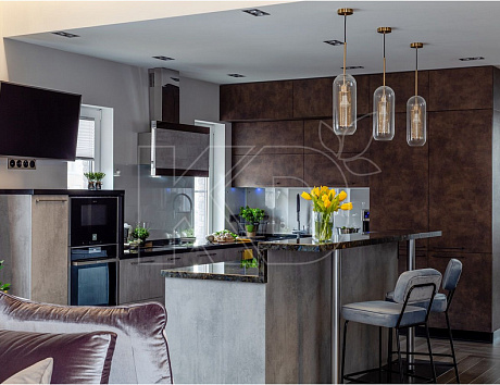 П-образный гарнитур для кухни