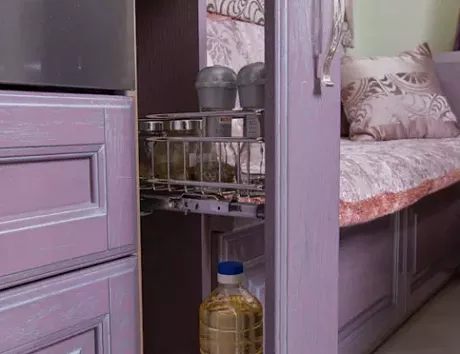 Фиолетовая кухня в Егорьевске